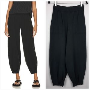 FP Beach Freya Black High Rise Sweater Knit Jogger Pants size Small